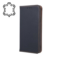 Apple iPhone 15 Pro - Genuine Leather Smart Pro Black