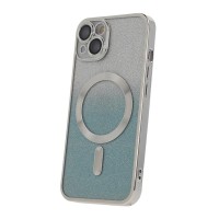 Apple iPhone 11 - Glitter Chrome Magsafe case Silver Gradient