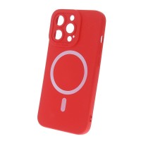Apple iPhone 14 Pro - Silicon Magsafe Case Red