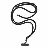 SWING (8mm) Phone lanyard, Phone pendant,adjustable length,cord length 165cm on the shoulder or neck black