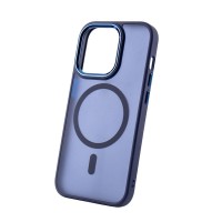 Apple iPhone 14 - Frozen Magsafe case Navy Blue
