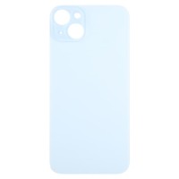 APPLE iPhone 15 Plus - Battery cover + Adhesive Large Hole Blue High Quality OEM with Logo