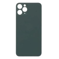 Apple iPhone 11 Pro - Battery cover + Adhesive Large Hole Green OEM with Logo