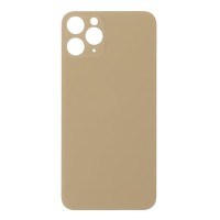 Apple iPhone 11 Pro - Battery cover + Adhesive Large Hole Gold OEM with Logo