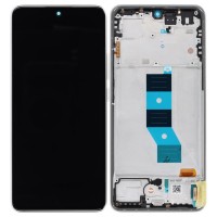Xiaomi Poco M7 Pro 5G - LCD Touch Silver with Frame Original 5600070O17P00 Service Pack