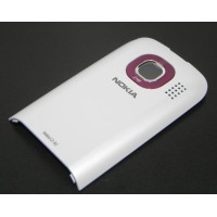 NOKIA C2-02 - Battery cover Chrome Red Original