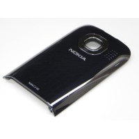 NOKIA C2-06 - Battery cover Chrome Black/Light Chrome Original