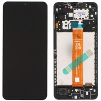 Samsung A127F Galaxy Nacho A12 - LCD Touch Black with Frame OEM