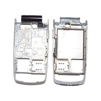 NOKIA 6600F - Frame middle C cover Silver - Purple Original