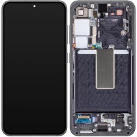Samsung S911B Galaxy S23 - LCD Touch Black with Frame Original GH82-30481A Service Pack
