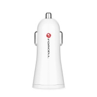 Forcell - Φορτιστής Αυτοκινήτου USB A QC3.0 2,4A Λευκός (TFK-CC-095)