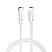Forcell - Καλώδιο Type C σε Type C PD QC4.0 3A 60W 1μέτρο Λευκό (C338)