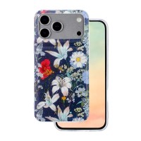 Apple iPhone 17 Pro Max - Glow Glam Flower Case Blue