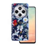 Xiaomi Redmi 14C 4G/5G / Redmi A4 / Poco C75 - Glow Glam Flower Case Blue