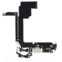 Apple iPhone 15 Pro Max - Charging Port Flex Cable White Titanium OEM