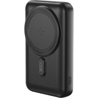XO - Powerbank με Ασύρματη Φόρτιση 10000 mAh με 3 Καλώδια built in PR288 Μαύρο