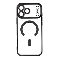 Apple iPhone 17 Pro Max - Color Chrome Magsafe case Black Open Ring