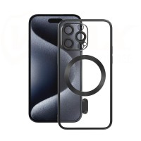 Apple iPhone 16 Pro - VMax Silicon Case Magsafe Black Camera Protection