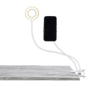 Επαγγελματικό Ring Light LED με Καλώδιο Τροφοδοσίας USB, Ενσωματωμένο Χειριστήριο και Βάση Τηλεφώνου