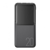 XO - Powerbank 20000mAh 10W με LED ένδειξη PR252 Μαύρο