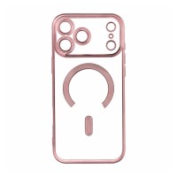 Apple iPhone 17 Pro Max - Color Chrome Magsafe case Rose Gold Open Ring