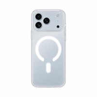 Apple iPhone 17 Pro Max - Anti Shock 1,5mm Magsafe case Transparent Big Hole Open Ring
