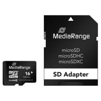 MediaRange - 16GB Micro SDHC Class 10 With Adaptor High Capacity (MR958)