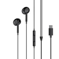 XO - EP74 Ακουστικά Handsfree Type C Μαύρα