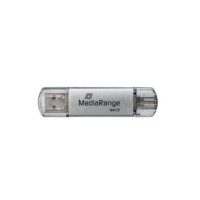 MediaRange - 64GB USB 3.1 Combo Flash Drive USB A / Type C Plug