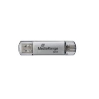 MediaRange - 32GB USB 3.0 Combo Flash Drive USB A / Type C Plug (MR936)