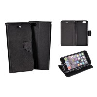 Vodafone Smart First 6 - ΘΗΚΗ NETONE FANCY DIARY BOOK STYLE ΠΟΡΤΟΦΟΛΙ ΜΑΥΡΗ