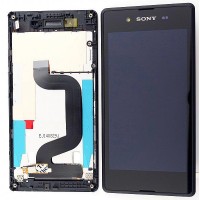 SONY Xperia E3 - LCD - Complete front + Touch Black Original