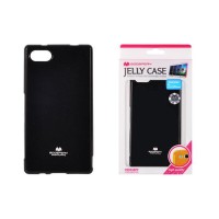 SONY Xperia Z5 Compact - ΘΗΚΗ ΣΙΛΙΚΟΝΗΣ MERCURY JELLY ΜΑΥΡΗ