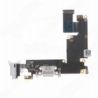 APPLE iPhone 6 Plus - Charging Flex Cable Connector + Audio jack Light Grey